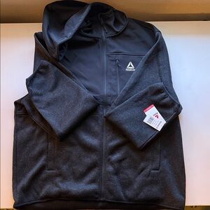 Reebok Black Hooded Full-Zip Jacket